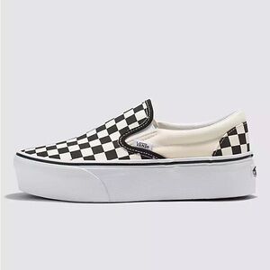 Vans Checkered Slip On Stackforms Size 8